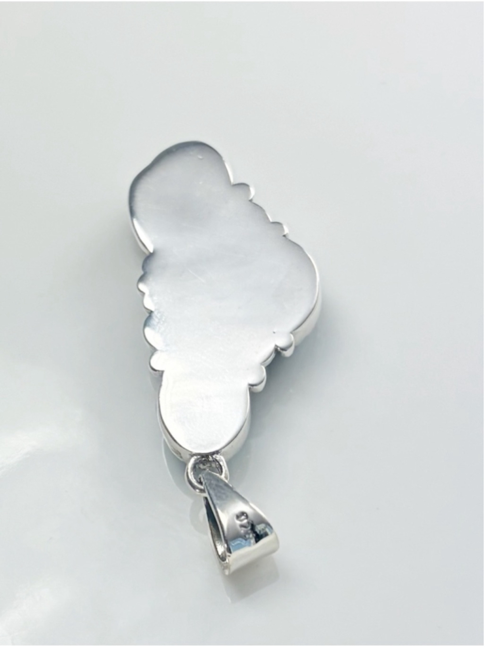 Pure Sterling Silver 925 Genuine Blue Copper Kingman Turquoise Pendant New - Picture 8 of 9